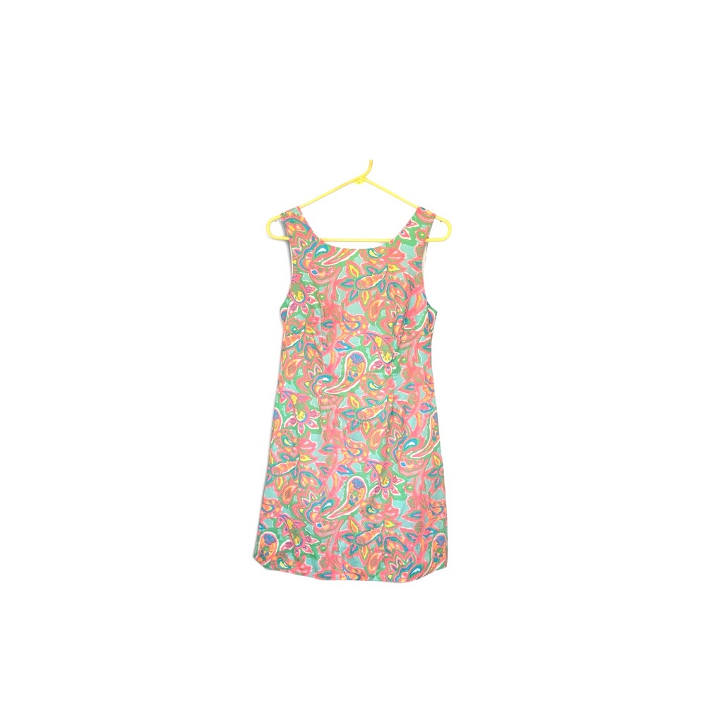 Lily Pulitzer Delia Shift Mini Dress 6 Cruise Resort Coastal Pink Aqua